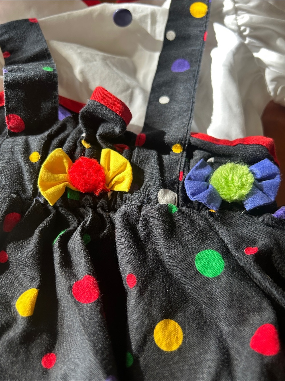 Vintage 80s/90s polka dot outfit 12 months - Picture 9 of 11